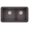33" Farmhouse/Apron Front Kitchen Sink with Low Divide in Cinder 33" Farmhouse/Apron Front Kitchen Sink with Low Divide in Cinder
