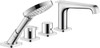 4-Hole Thermostatic Roman Tub Set Trim with Handshower in Chrome 4-Hole Thermostatic Roman Tub Set Trim with Handshower in Chrome