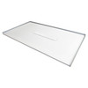 Transolid FZS7940C-31 Trimslate 79-in x 40-in Zero Threshold Shower Base with Center Drain, White