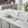 Blanco 33-in x 18-in Stainless Steel Double Offset Undermount Kitchen Sink in Stainless Steel