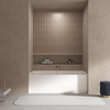 Transolid UATTR603022-R Ursula AFR 60-in x 30-in x 22-in Alcove Acrylic Bathtub With Right Hand Drain, White (Glossy) 
