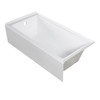 Transolid UATTR603215-L Ursula 60-in x 32-in x 15-in Alcove Acrylic Bathtub With Left Hand Drain, White (Glossy) 