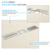 Transolid FZS6642C-32 Trimslate 66-in x 42-in Zero Threshold Shower Base with Center Drain, Cameo