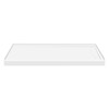 Transolid FSL6036R-01 60-in x 36-in Cast Solid Surface Low Profile Shower Base with Linear Concealed Right Hand Drain, White 