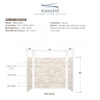 Transolid SWK603660-48V SaraMar 60-in x 36-in x 60-in Glue to Wall 3-Piece Shower Wall Trimmable Kit, Biscotti Marble Velvet