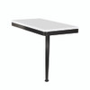 Transolid SSSL2412R-MB01 24in x 12in Right-Hand Shower Seat with PVD Coated Matte Black Frame and Leg