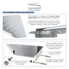 Transolid K-J30-SSC-PC Transolid K-J30-SSC-PC Jocelyn Grab Bar Shelf and Corner Shower Shelf Kit; Polished Chrome