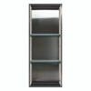 34.5-in Storage Pod, In Stainless Steel/Biscoti Marble