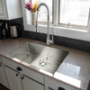 Diamond Sink Kit with Super Single Bowl,  Undermount Installation, Magnetic Accessories Kit, and Drain Kit