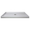 Transolid FL6034C-39 Linear Shower Base with Center Drain, Gray