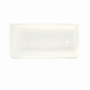 Veritek 16-in x 30-in x 60-in Rectangular Skirted Bathtub with Right-Hand Drain in White