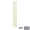 11.75-in W x 96-in H Solid Surface Shower Wall Panel in Gray Glass