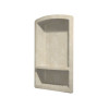 4.313-in D x 15-in W x 22-in H Solid Surface Soap Dish in Cloud Bone