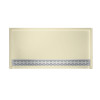 34-in D x 64-in W x 5.33-in H Solid Surface Shower Base in Bone