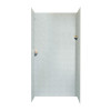 36-in D x 48-in W x 96-in H Solid Surface Shower Wall Surround in Tahiti Gray