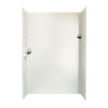 36-in D x 62-in W x 96-in H Solid Surface Shower Wall Surround in Bisque
