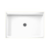 48.375-in W x 32.188-in D x 5.5-in H Solid Surface Shower Base in White