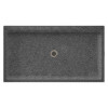 60.375-in W x 32.188-in D x 5.5-in H Solid Surface Shower Base in Night Sky