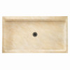 60.375-in D x 34.188-in W x 5.5-in H Solid Surface Shower Base in Golden Steppe