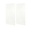 48-in W x 96-in H Solid Surface Shower Wall Panel in Tahiti White