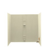 30-in D x 60-in W x 60-in H Solid Surface Bathtub Wall Kit in Bone