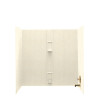 30-in D x 60-in W x 60-in H Solid Surface Bathtub Wall Kit in Pebble