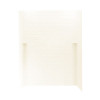 36-in D x 62-in W x 72-in H Solid Surface Shower Wall Kit in White