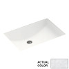 22-in W x 16-in D x 6.25-in H Solid Surface Undermount Bathroom Sink in Ice