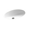 19.625-in W x 16-in D x 5.625-in H Solid Surface Undermount Bathroom Sink in White