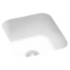 13.375-in D x 15.375-in W x 7-in H Solid Surface Undermount Bar Sink with 0-Hole in Arctic Granite