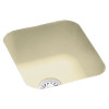 13.375-in D x 15.375-in W x 7-in H Solid Surface Undermount Bar Sink with 0-Hole in Bone