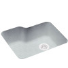25-in D x 21.25-in W x 8.75-in H Solid Surface Undermount Single Bowl Kitchen Sink with 0-Hole in Tahiti Gray