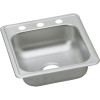 Dayton D117191 Stainless Steel Single Bowl Top Mount Bar Sink with Single Faucet Hole in Satin Dayton D117191 Stainless Steel Single Bowl Top Mount Bar Sink with Single Faucet Hole in Satin