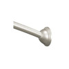 6ft Fixed-Length Curved Shower Rod in Brushed Nickel 6ft Fixed-Length Curved Shower Rod in Brushed Nickel