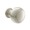 1-1/10in Round Cabinet Knob in Brushed Nickel