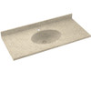 Swan CH1B2249-050 Solid Surface 49-in x 22-in Integral Single Sink Bathroom Vanity Top in Tahiti Desert