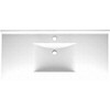 Composite 43-in x 22-in Integral Single Sink Bathroom Vanity Top in Arctic Granite