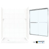 SQP326L010-M58570CC 72.5-in x 60-in x 32-in 5-Piece Alcove Shower Kit in White