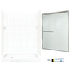 SQP326L010-M58570NR 72.5-in x 60-in x 32-in 5-Piece Alcove Shower Kit in White