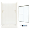 SQP3448018-M46570NC 72.5-in x 48-in x 34-in 5-Piece Alcove Shower Kit in Bisque