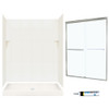 Swan SQP3460018-M58570NC 72.5-in x 60-in x 34-in 5-Piece Alcove Shower Kit in Bisque