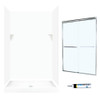 Swan SSP3248010-M46570CC 72-in x 48-in x 32-in 5-Piece Alcove Shower Kit in White