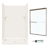 Swan SSP3248018-M46570BC 72-in x 48-in x 32-in 5-Piece Alcove Shower Kit in Bisque