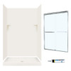 SSP3448018-M46570CC 72-in x 48-in x 34-in 5-Piece Alcove Shower Kit in Bisque