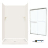 SSP3448018-M46570NC 72-in x 48-in x 34-in 5-Piece Alcove Shower Kit in Bisque