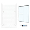STP3248010-M46570CC 72.5-in x 48-in x 32-in 5-Piece Alcove Shower Kit in White