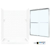 Swan STP326L010-M58570CC 72.5-in x 60-in x 32-in 5-Piece Alcove Shower Kit in White
