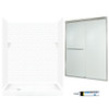 Swan STP326L010-M58570NR 72.5-in x 60-in x 32-in 5-Piece Alcove Shower Kit in White