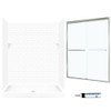 STP3460010-M58570NC 72.5-in x 60-in x 34-in 5-Piece Alcove Shower Kit in White