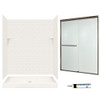 STP3460018-M58570BR 72.5-in x 60-in x 34-in 5-Piece Alcove Shower Kit in Bisque
